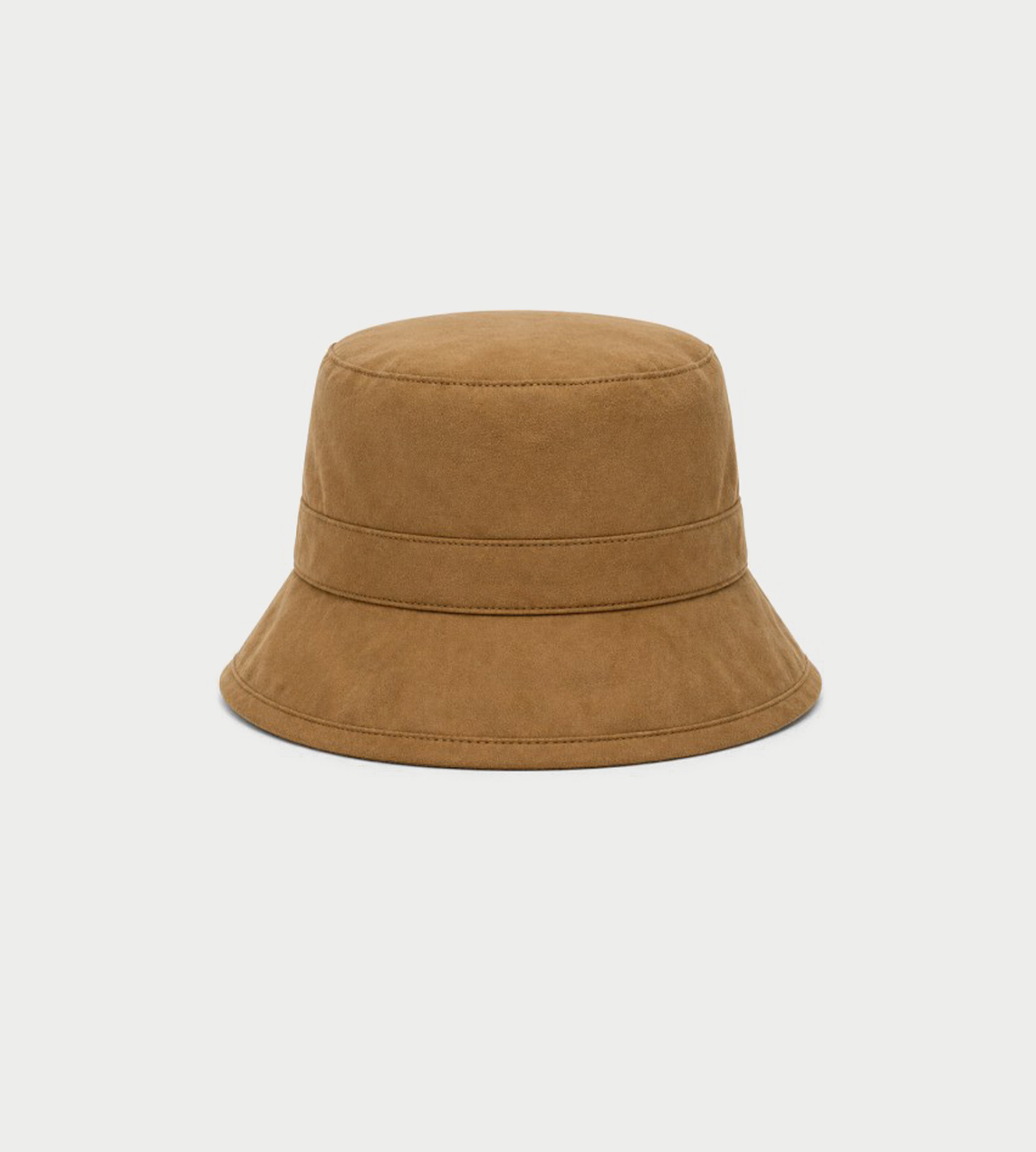 Kijima Takayuki - Faux Leather Brim Bucket Camel
