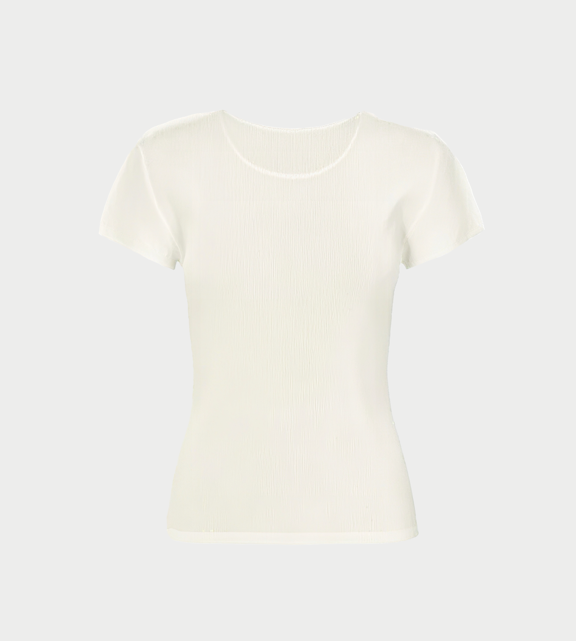 Pleats Please Issey Miyake - Mist Basic Top White