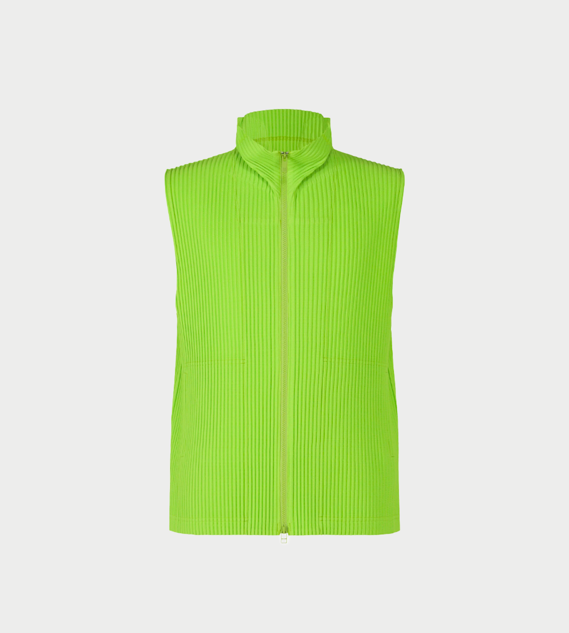HOMME PLISSE ISSEY MIYAKE - MC Zip-up Vest Fresh Green