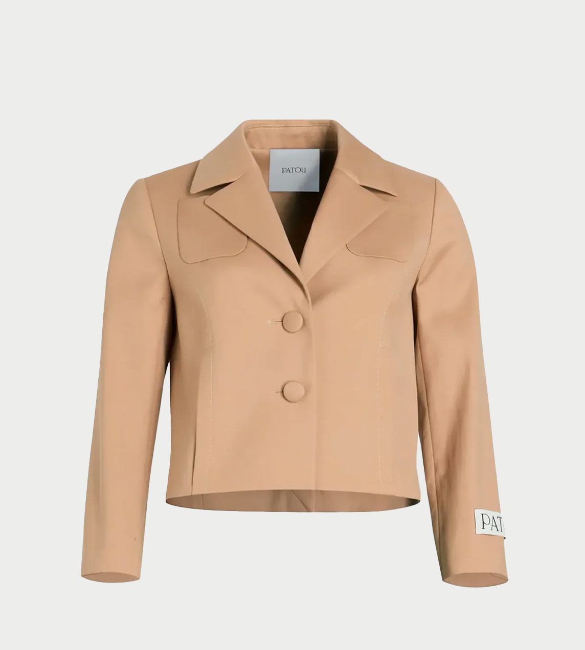 PATOU - Tailored Short Jacket Praline