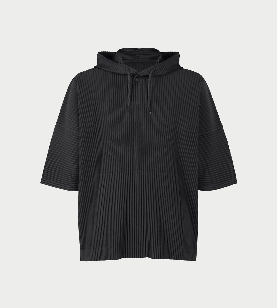 HOMME PLISSE ISSEY MIYAKE - Short-sleeve Hooded Top Blk