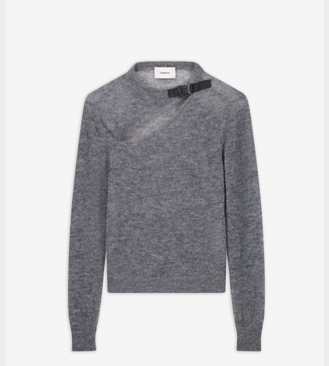 COPERNI - Buckle Cut-out Sweater Grey