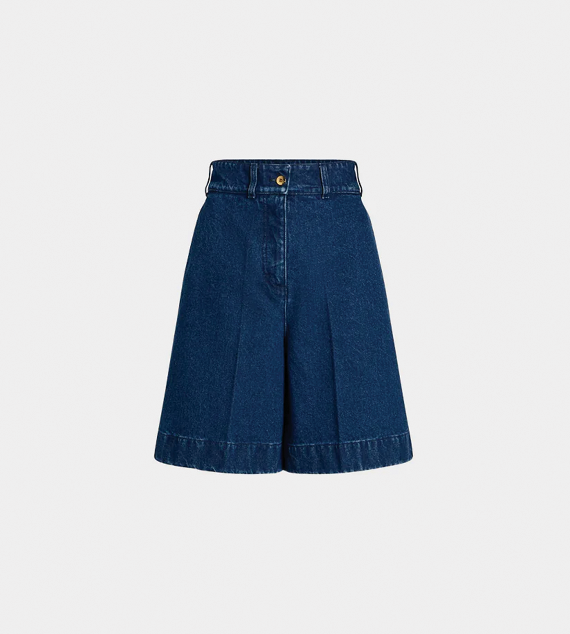 PATOU - Denim Bermuda Ink Blue