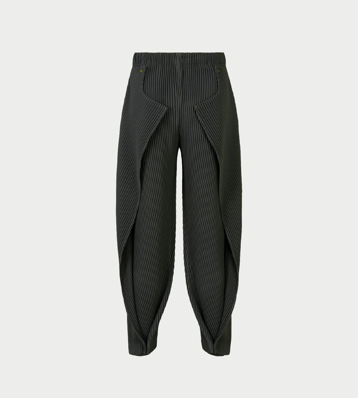 HOMME PLISSE ISSEY MIYAKE - Angular Stone Trousers Coke Grey
