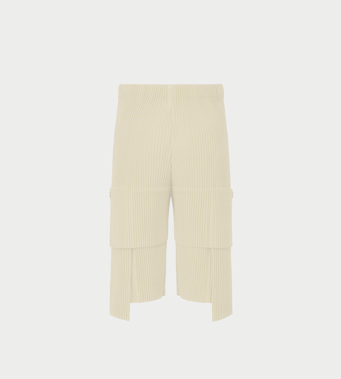 HOMME PLISSE ISSEY MIYAKE - Multi-pocket Shorts Limestone white