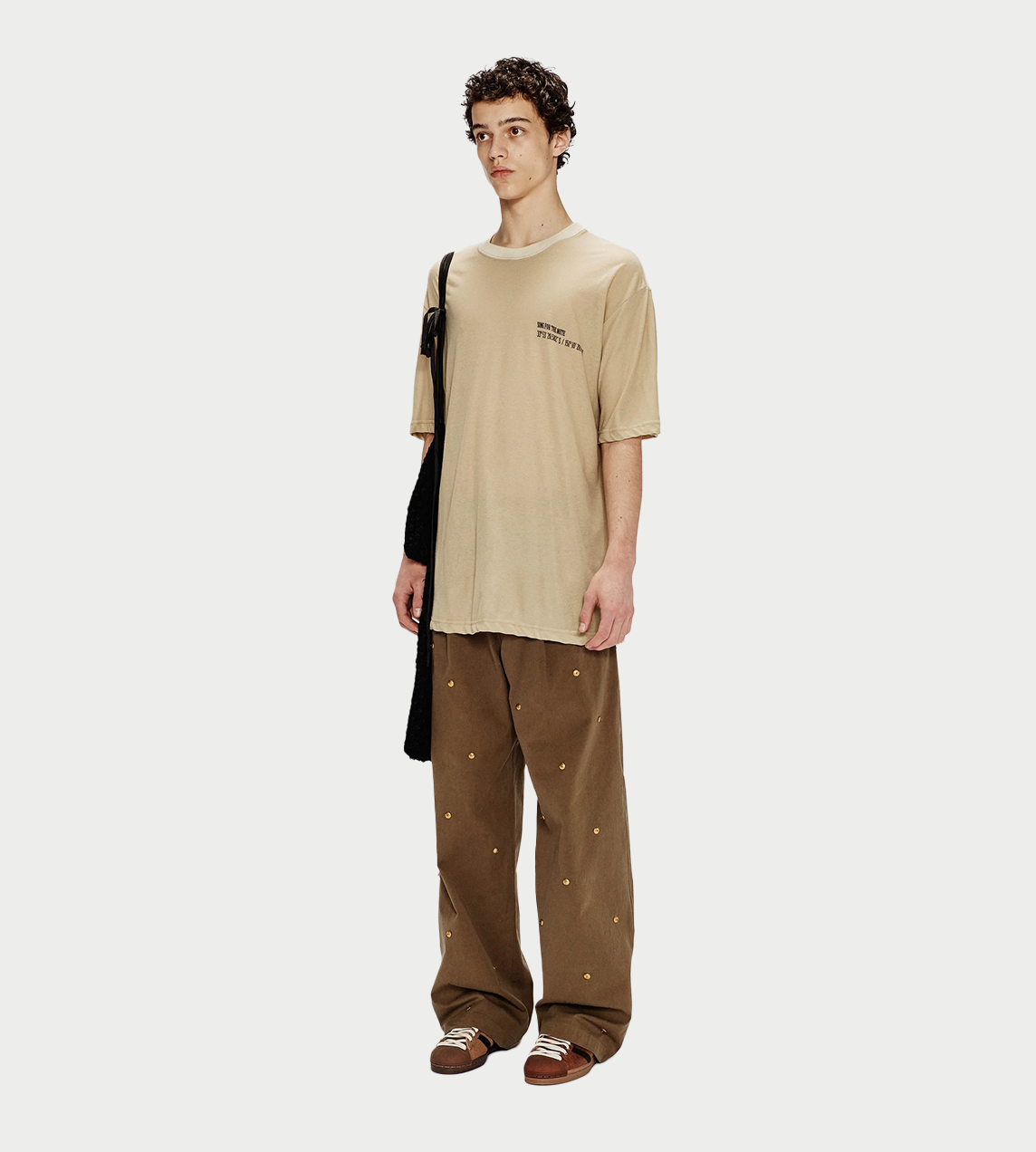 SONG FOR THE MUTE - "Coordinates" Oversized Tee Beige