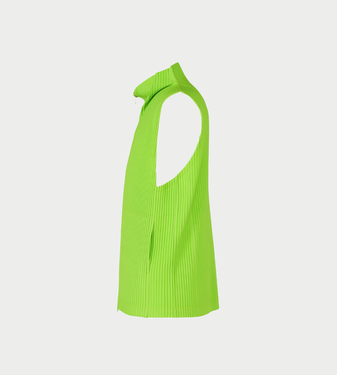 HOMME PLISSE ISSEY MIYAKE - MC Zip-up Vest Fresh Green
