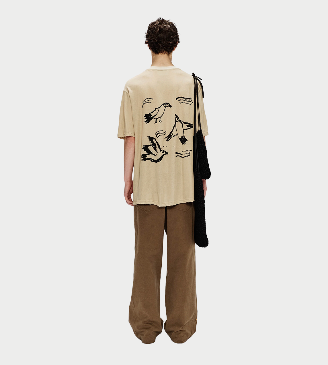 SONG FOR THE MUTE - "Coordinates" Oversized Tee Beige