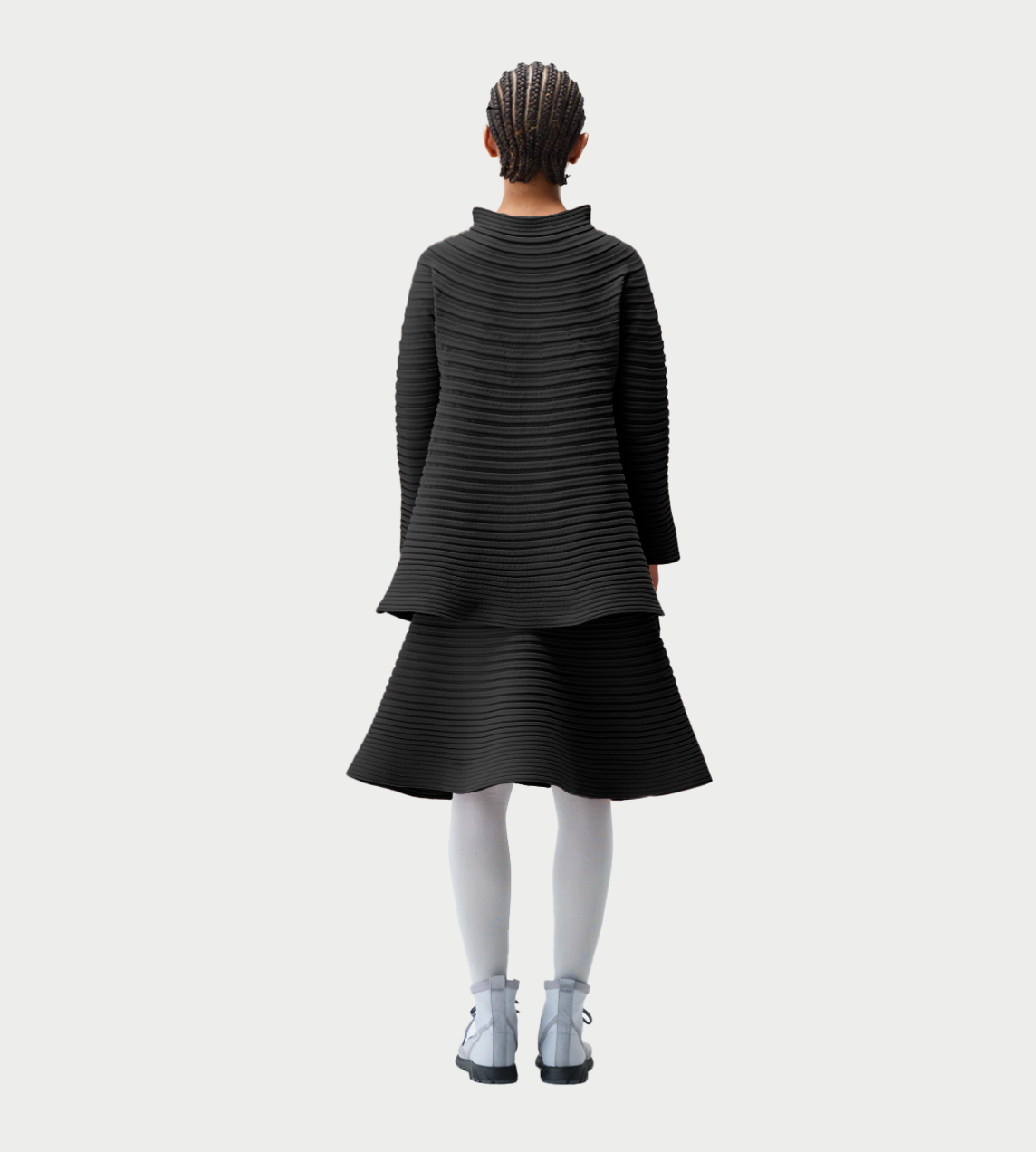 PLEATS PLEASE ISSEY MIYAKE - Thick Soft Pleated Skirt Blk