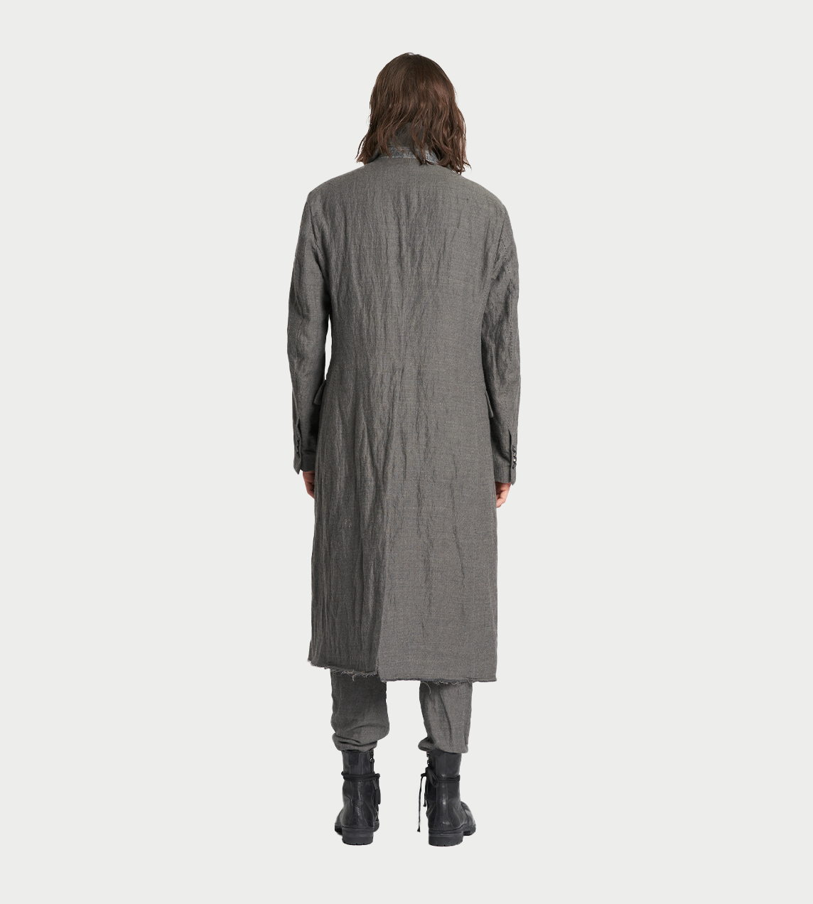 MASNADA - Double-breasted Coat Grey