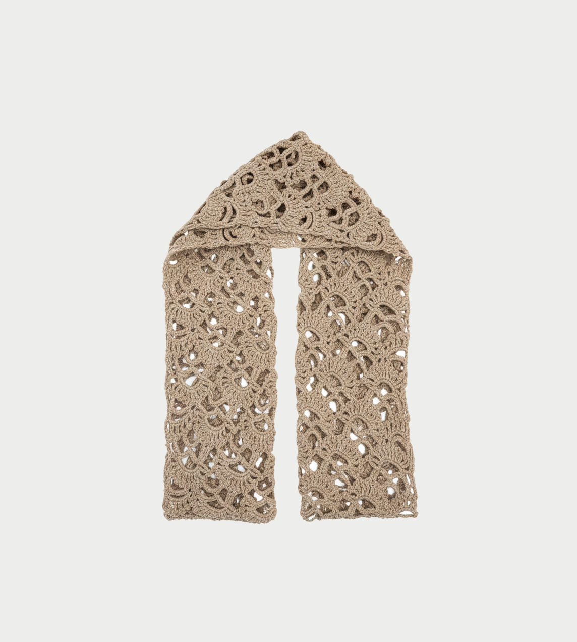 SONG FOR THE MUTE - Crochet Scarf Beige