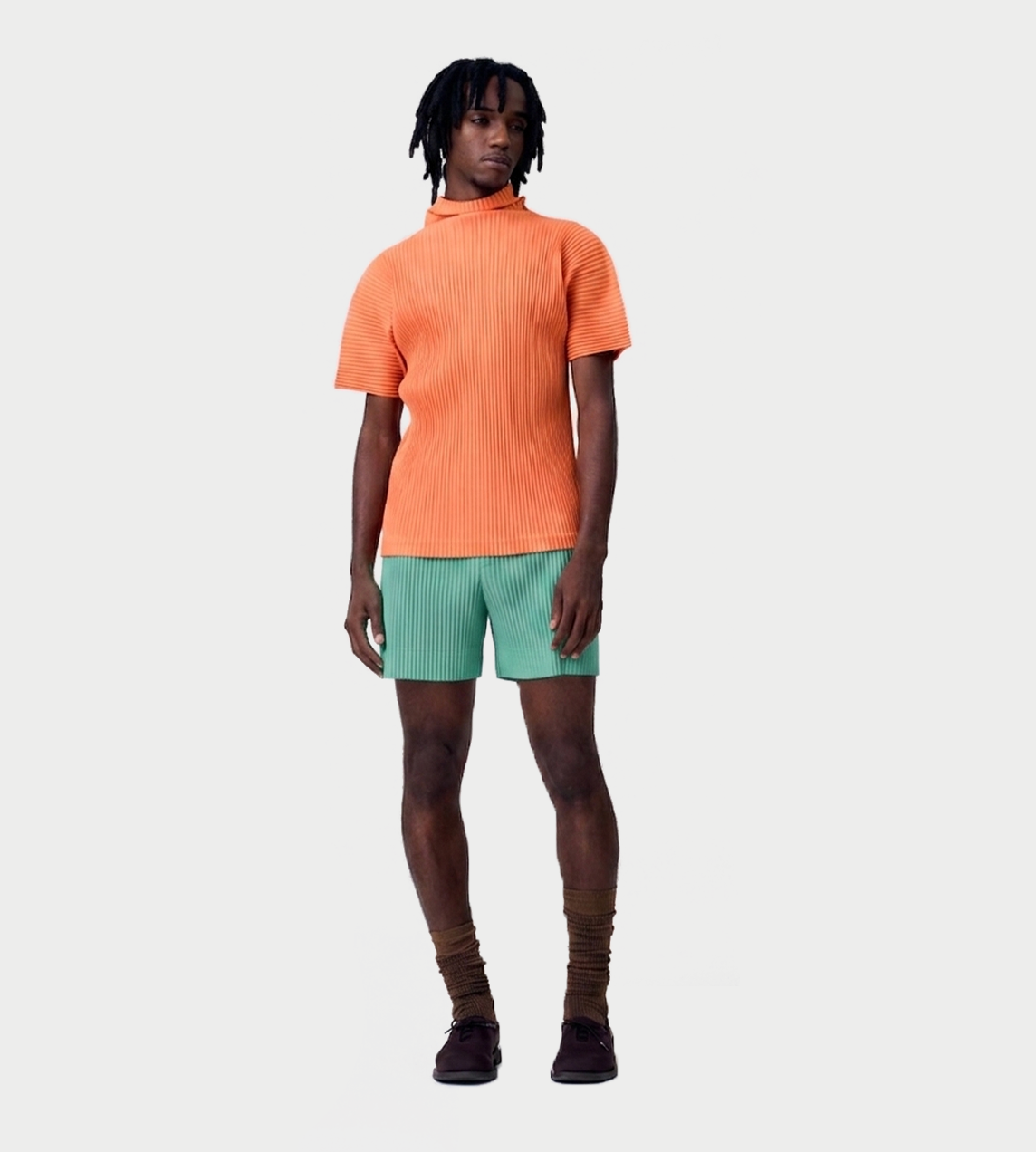 MC Pleated Shorts Storico Post Green