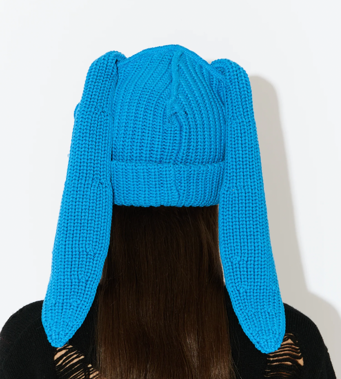 Chunky Rabbit Beanie Blue