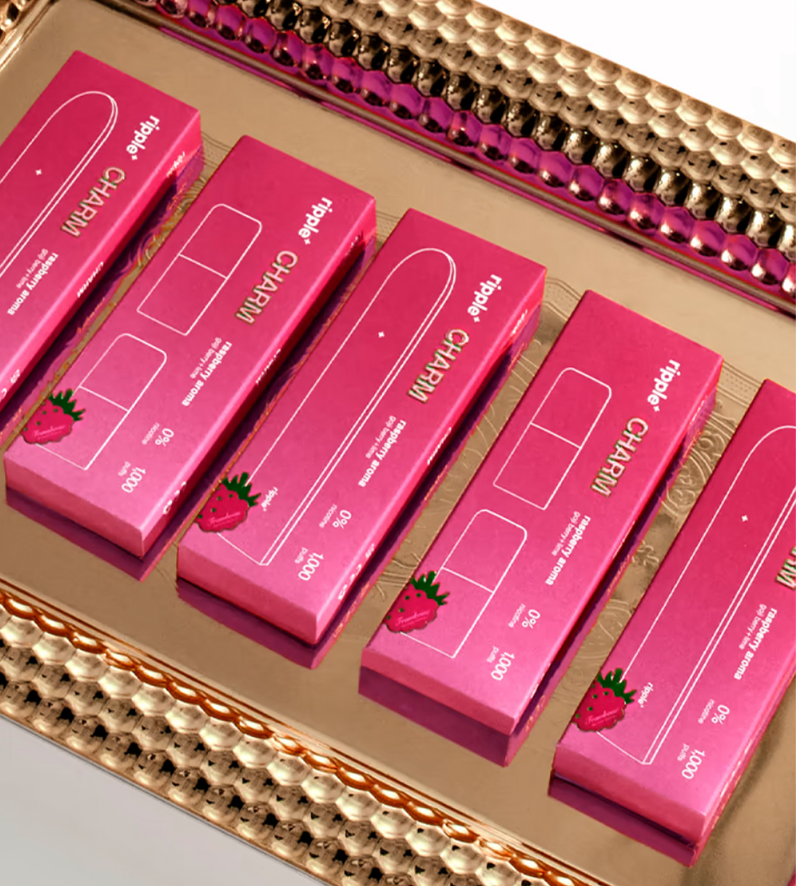 Plant-Powered puffs Charm/Raspberry