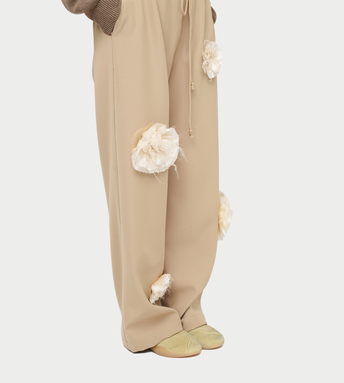 Flower Relax Lounge Pants Camel