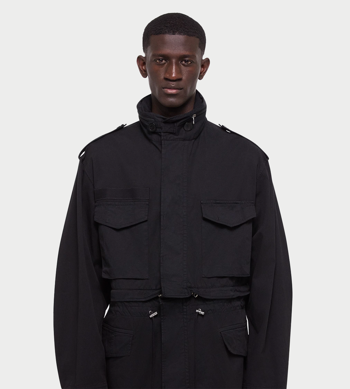 HELMUT LANG - Detachable Field Jacket Blk
