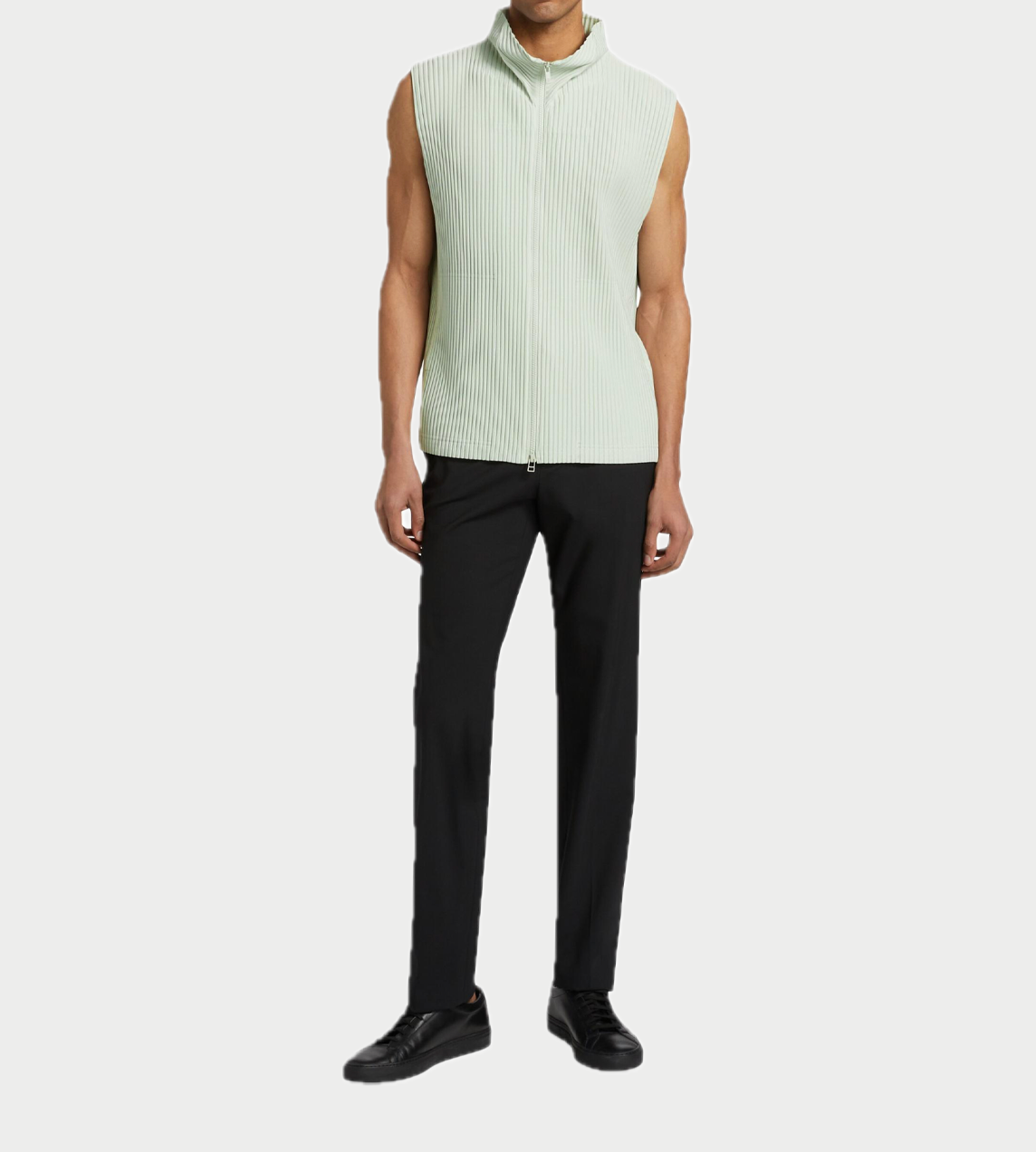 HOMME PLISSE ISSEY MIYAKE - MC Zip-up Vest Frosty Grey