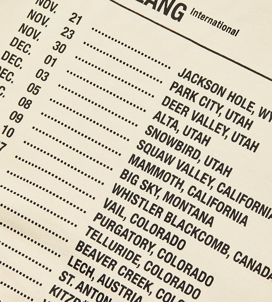 HELMUT LANG - Schedule Crewneck White