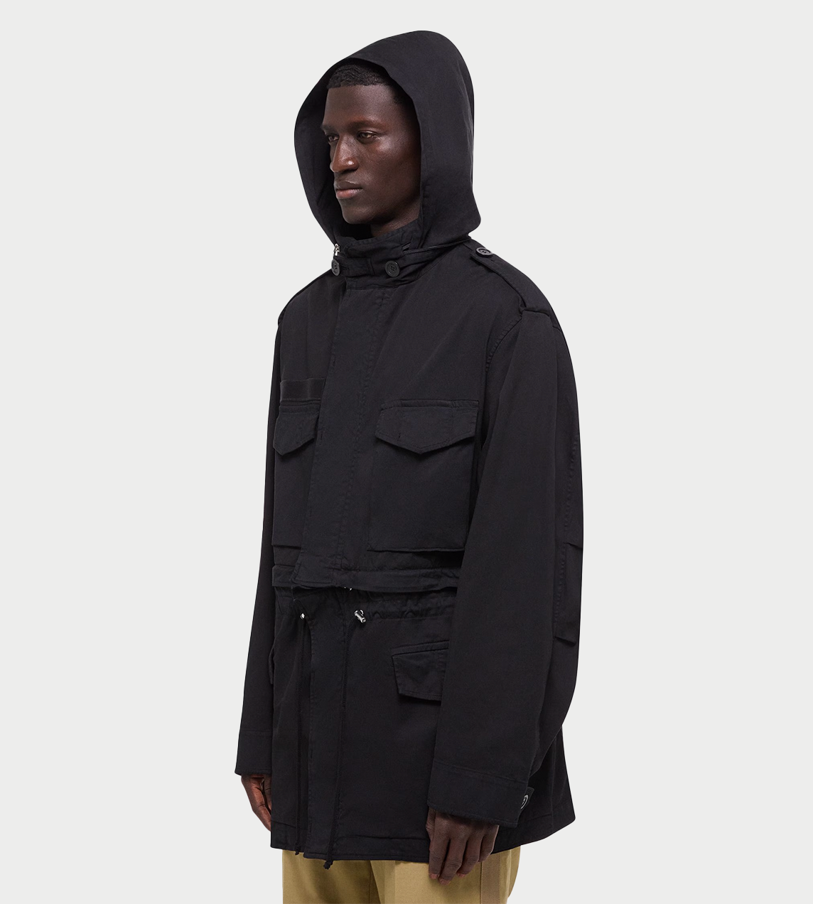 HELMUT LANG - Detachable Field Jacket Blk