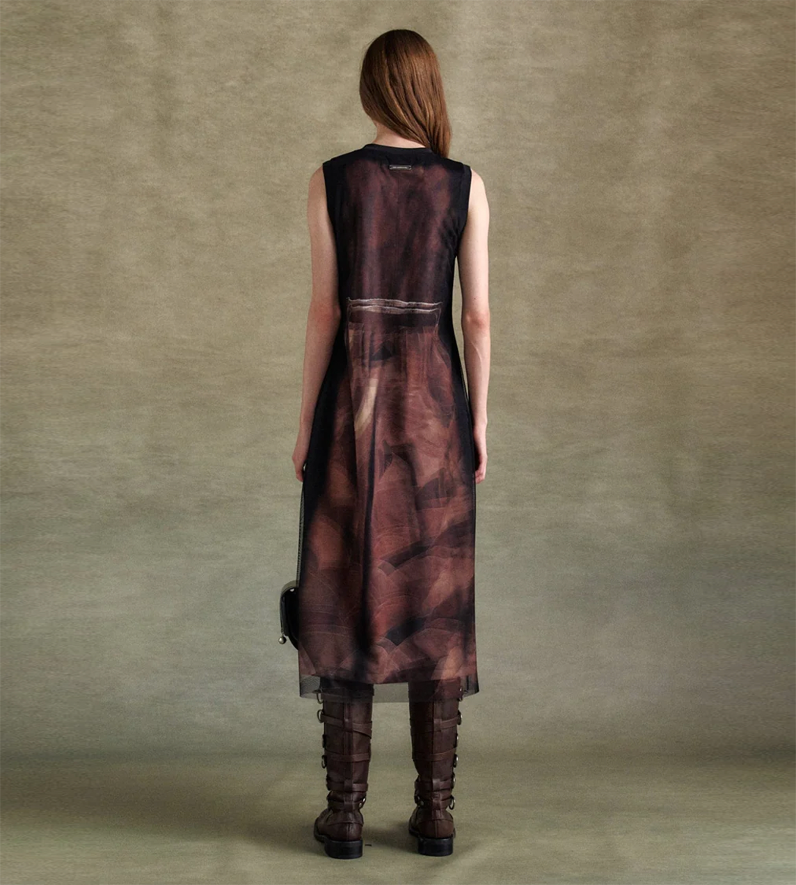 ANDERSSON BELL - Trench-coat-printed Dress Blk