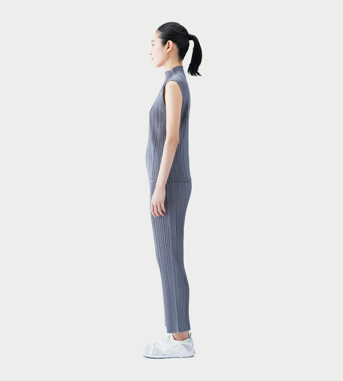 PLEATS PLEASE ISSEY MIYAKE - Basic Pleated Pullover Grey