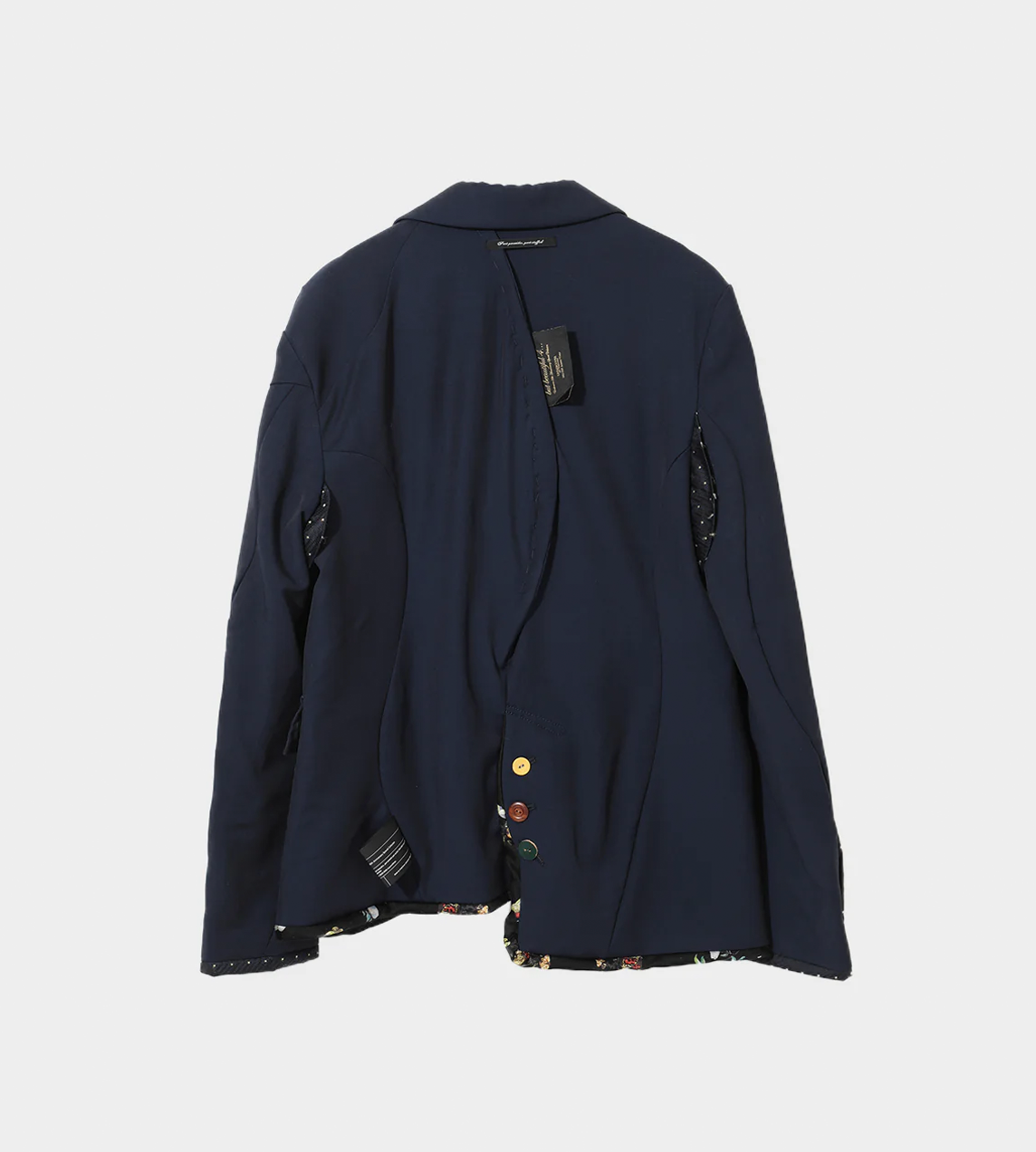 UNDERCOVER - Asymmetric Wool Jacket Navy