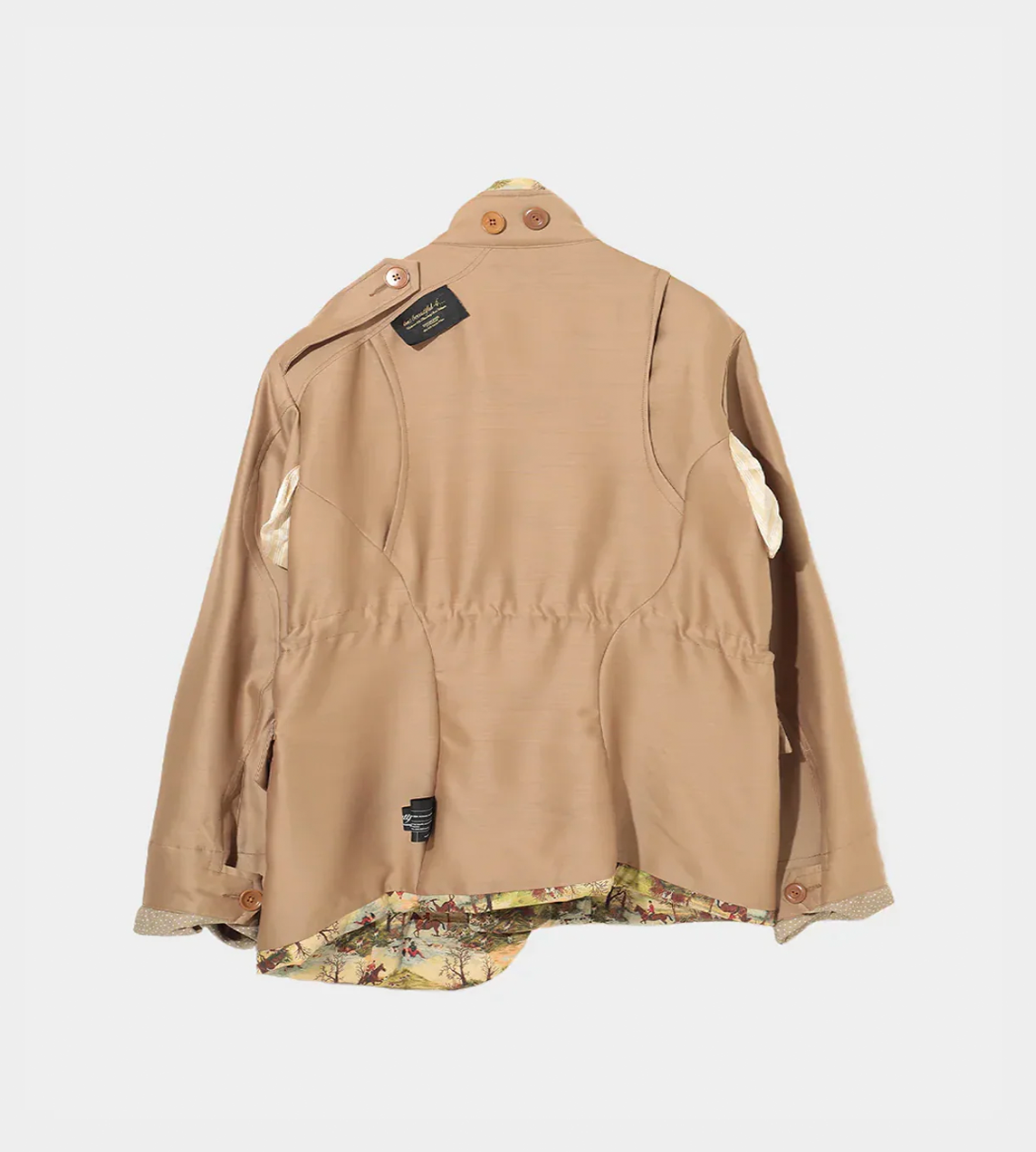 UNDERCOVER - Silk-blended Wool Parka Beige