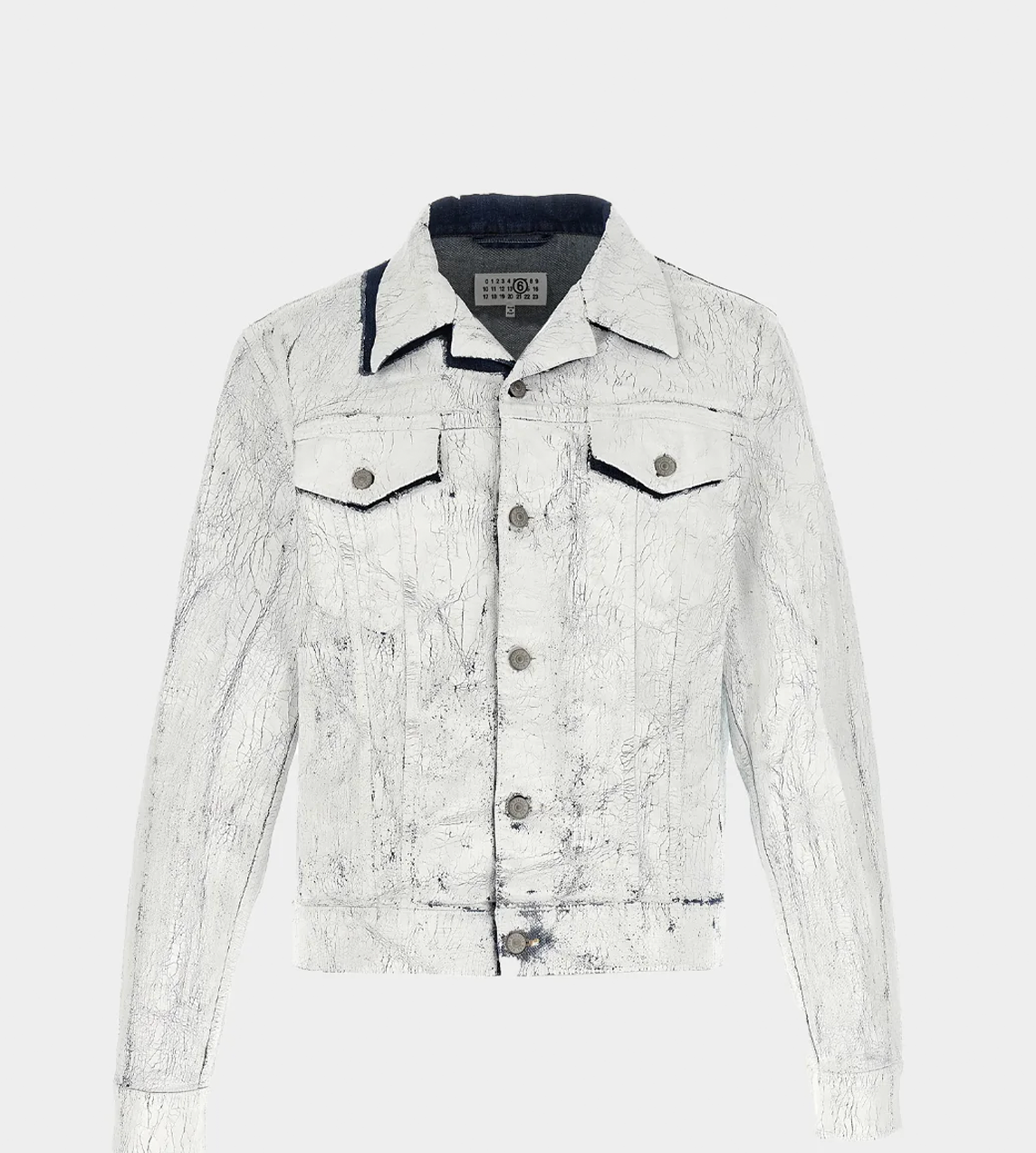 MM6 Maison Margiela - Painted Denim Jacket White