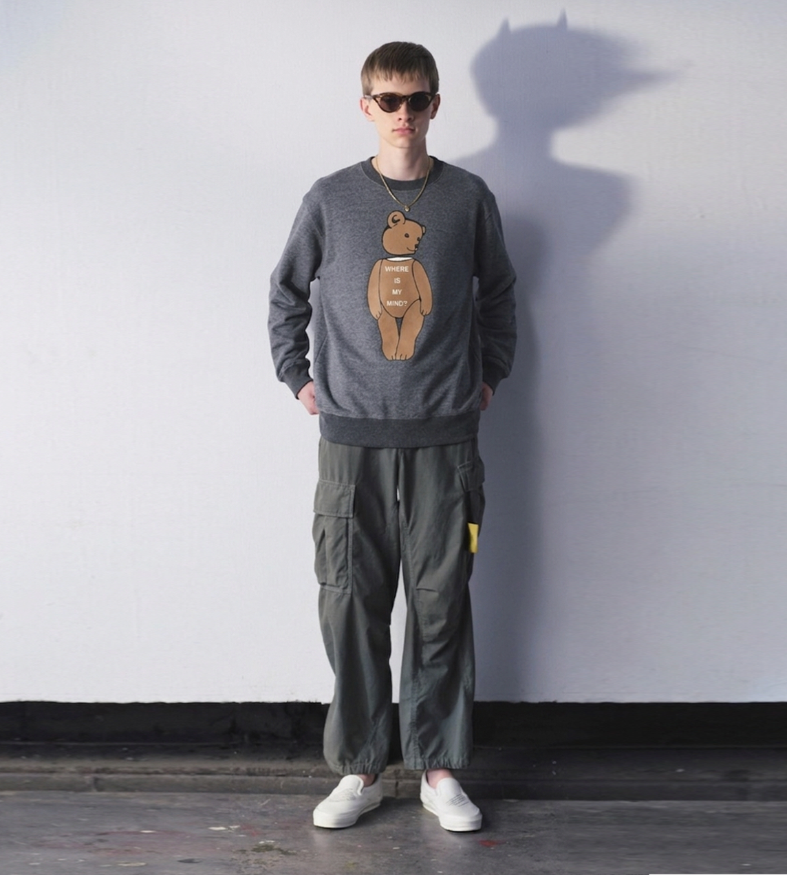 UNDERCOVER - Teddy Pullover Grey