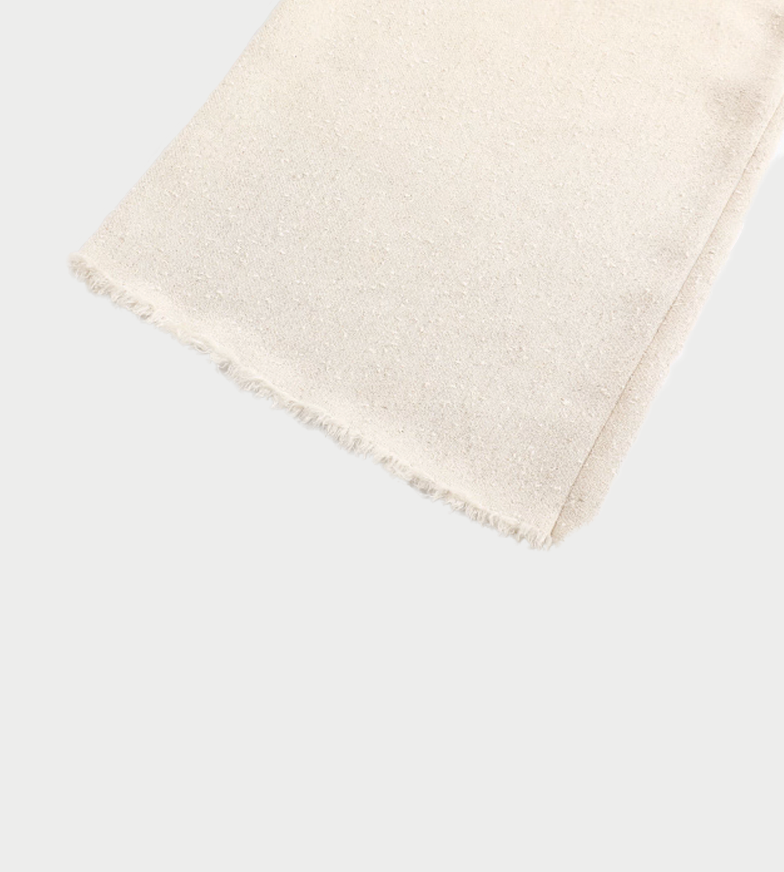 Textured Drawstring Pants Ivory