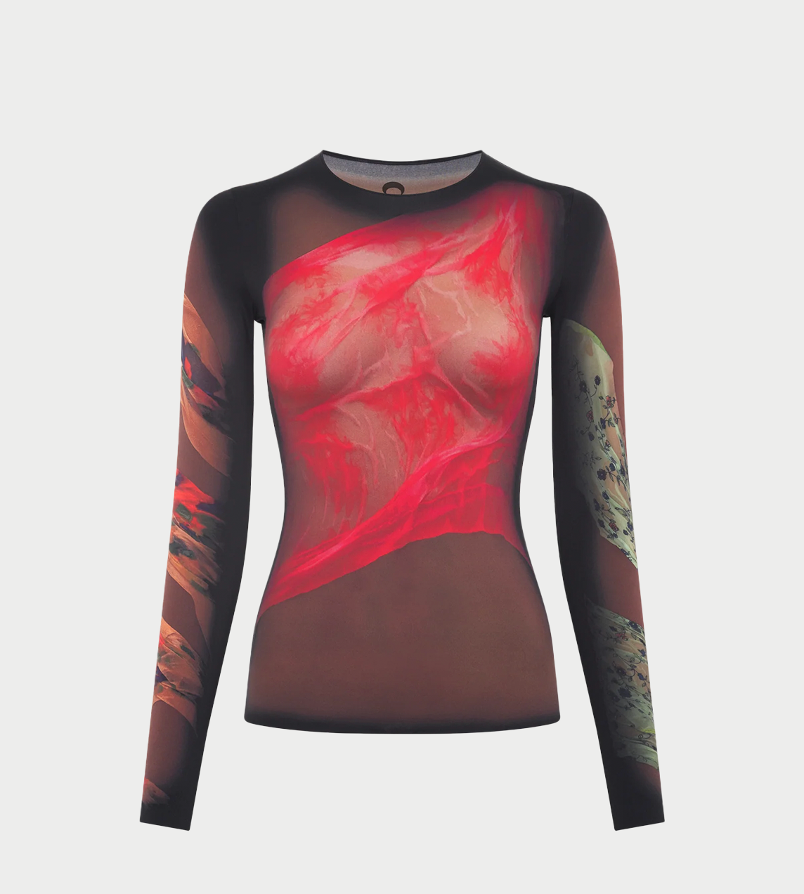 MARINE SERRE - Recycled Draped Statue Crewneck