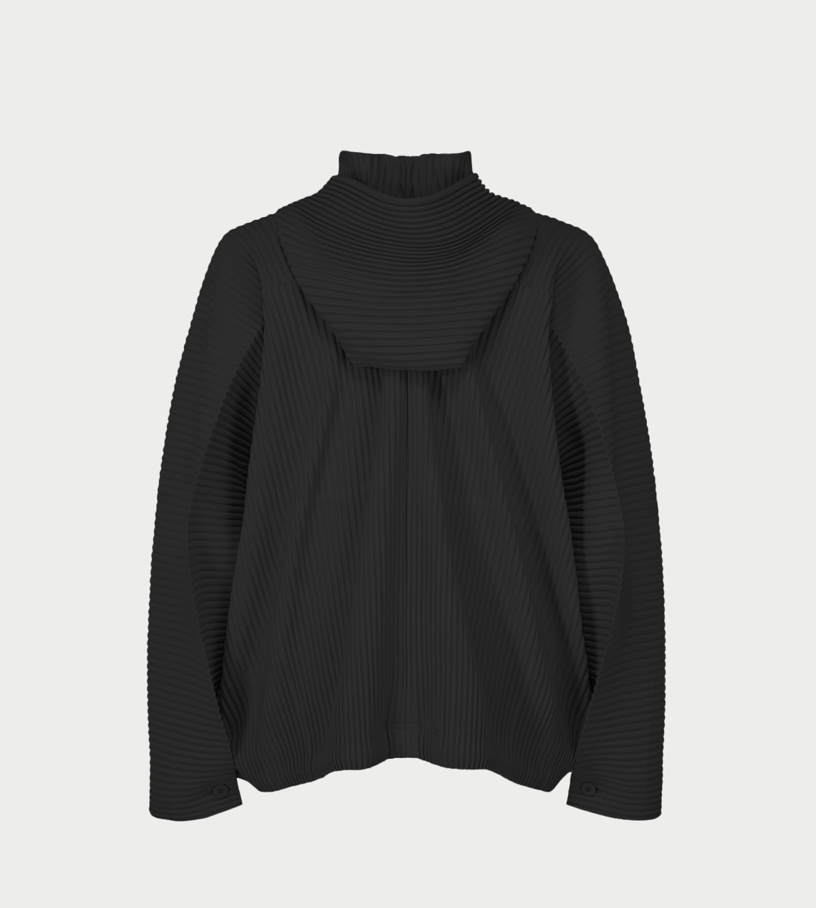 HOMME PLISSE - MC Cocoon Jacket Blk