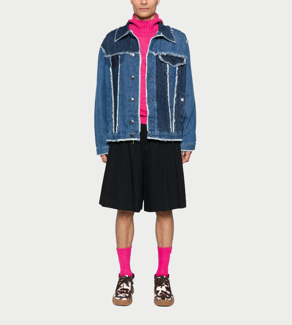 Charles Jeffrey LOVERBOY - Oversized Denim Jacket Blue