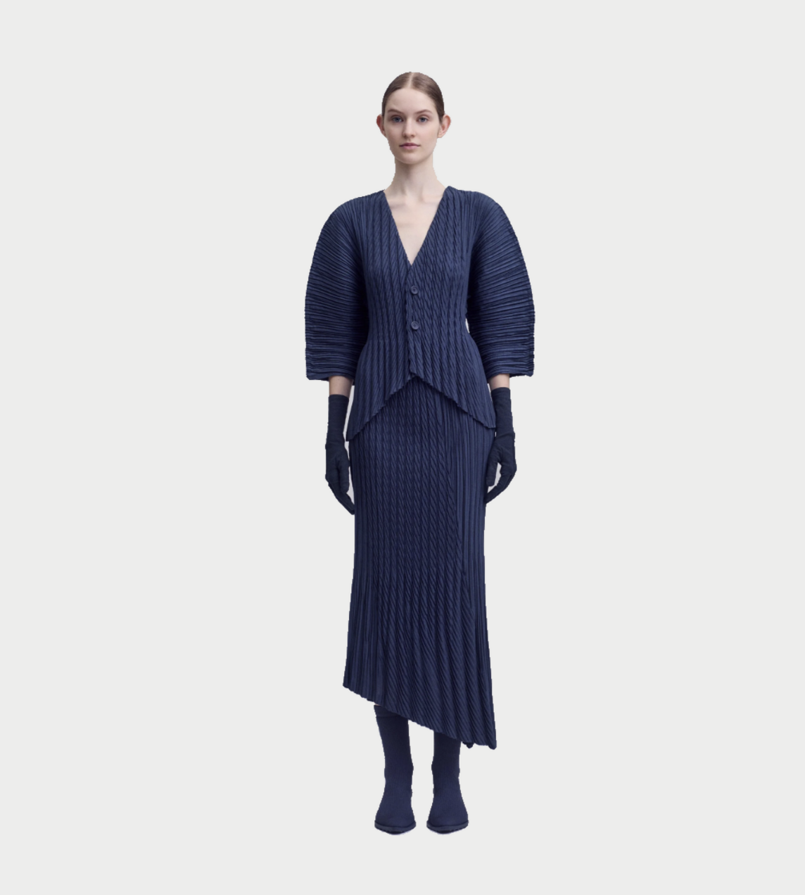 ISSEY MIYAKE - Unfurling Pleats Jacket Navy