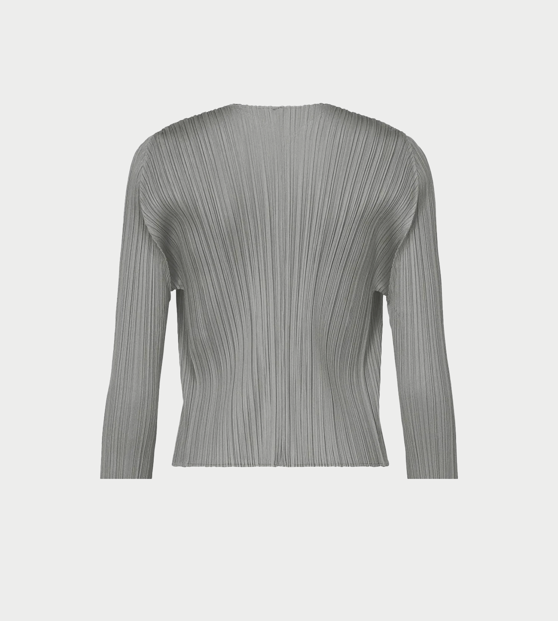 PLEATS PLEASE ISSEY MIYAKE - Basic Pleated Cardigan Grey