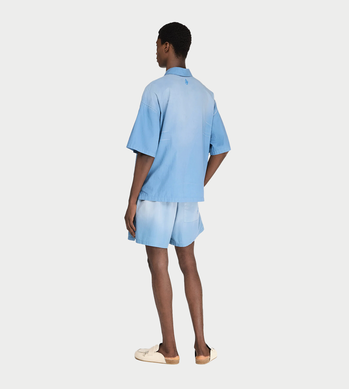 JW ANDERSON - Logo Print Shorts Blue