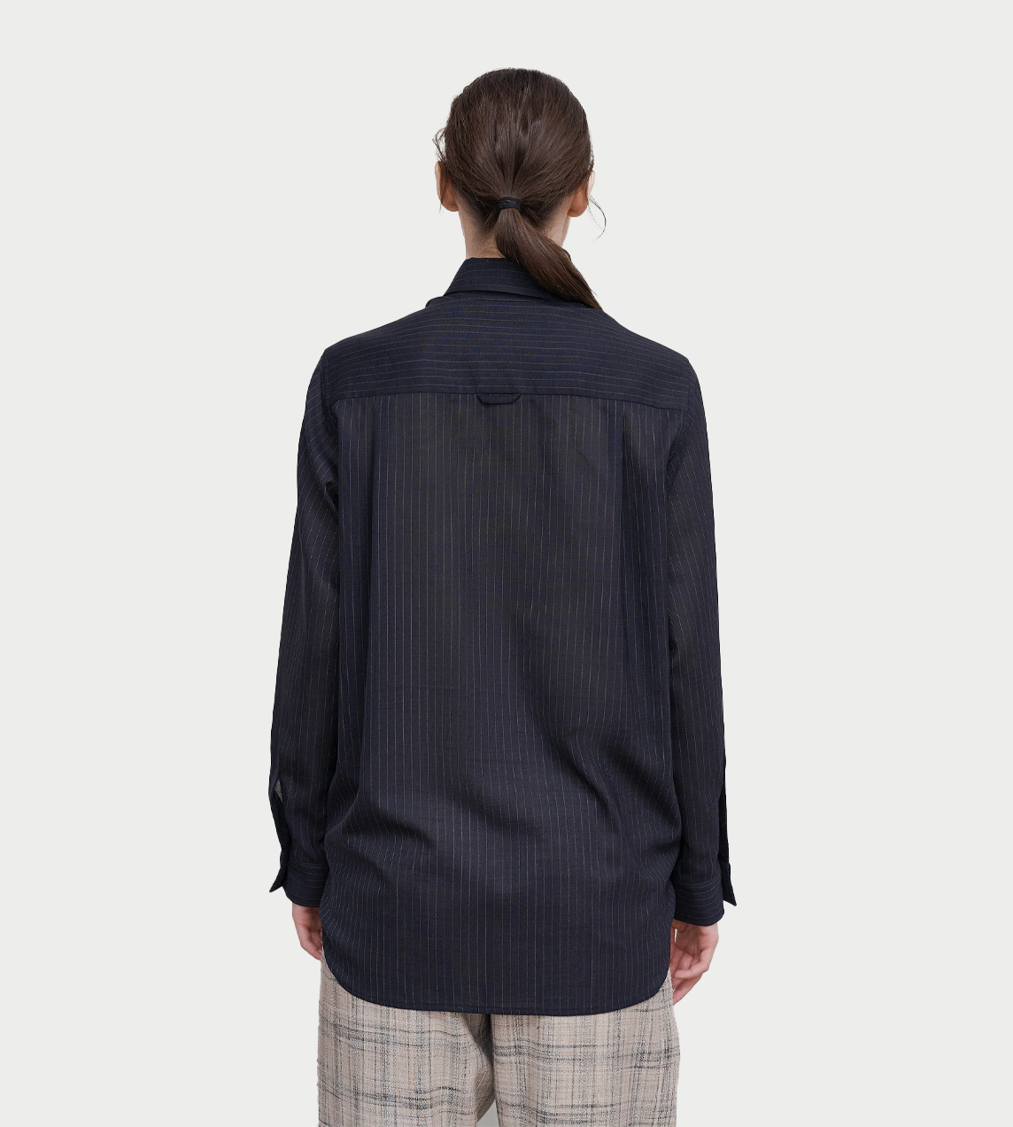 LITKOVSKA - Shirt With Draped Hem Dk Navy