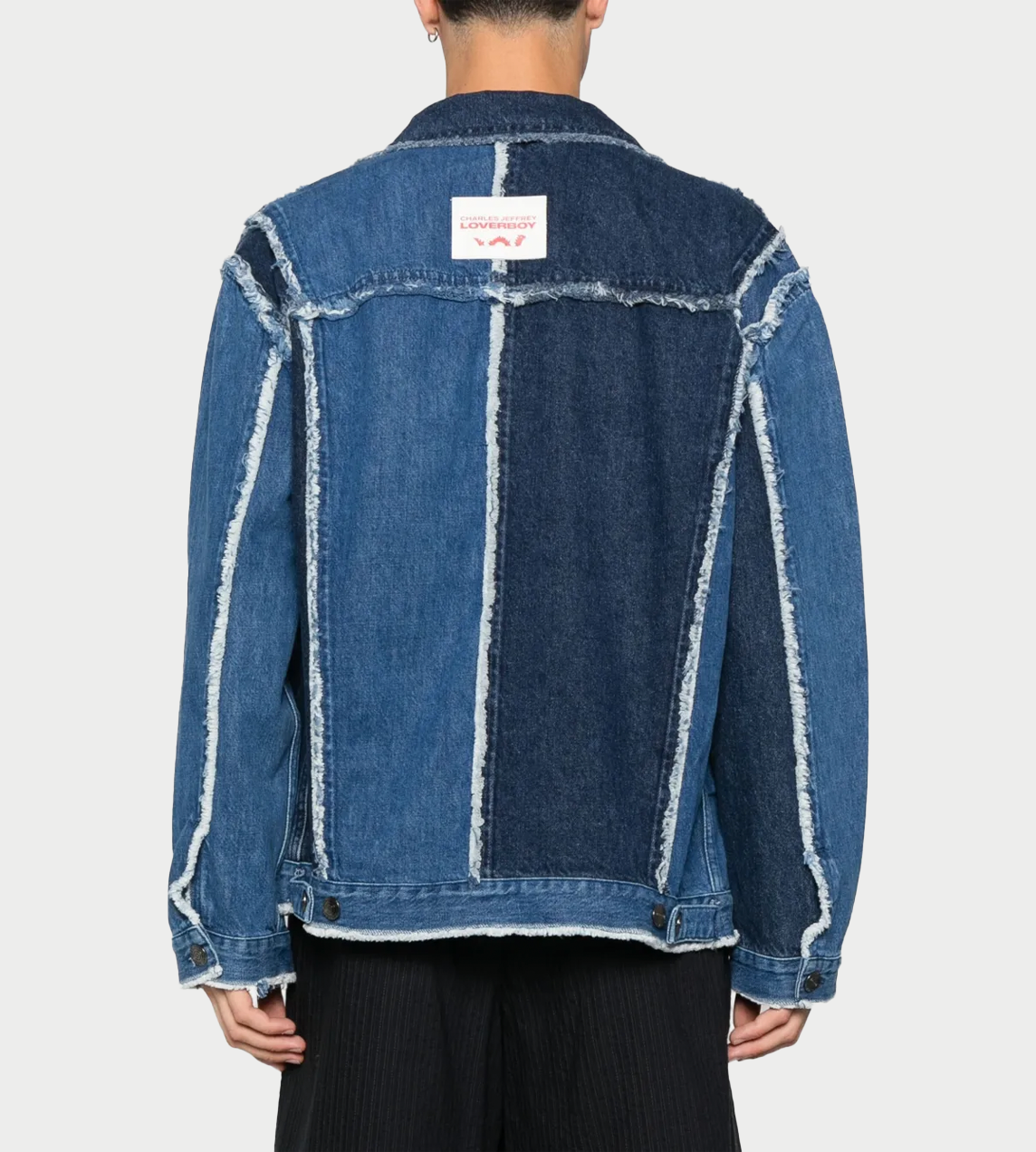 Charles Jeffrey LOVERBOY - Oversized Denim Jacket Blue