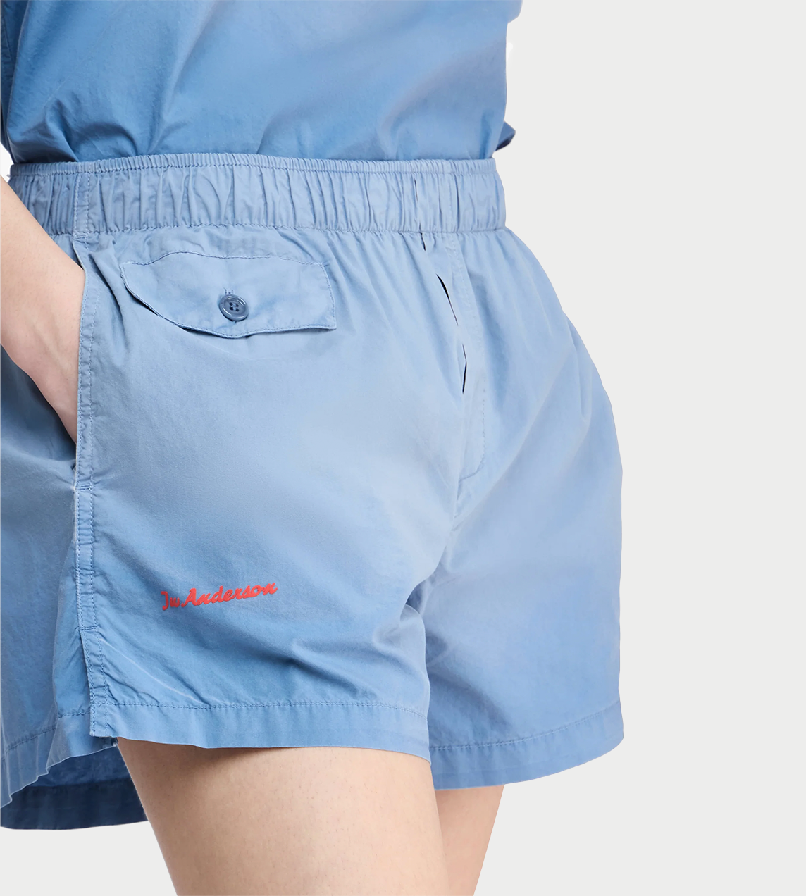 JW ANDERSON - Logo Print Shorts Blue