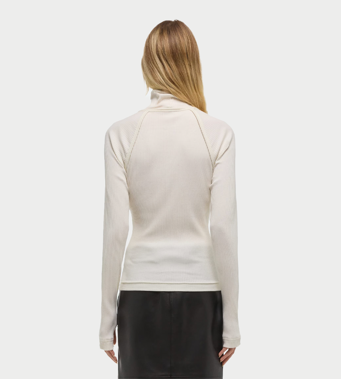 HELMUT LANG - 4x4 Turtleneck Top White