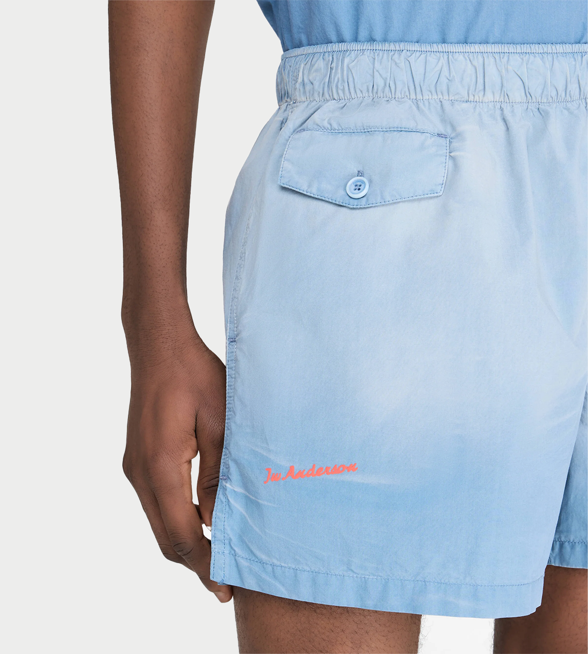 JW ANDERSON - Logo Print Shorts Blue