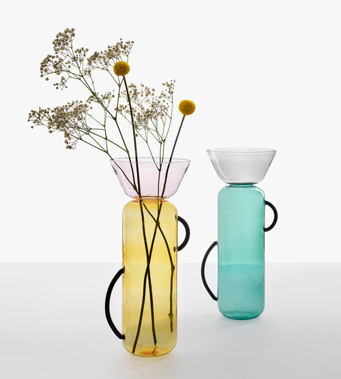 ICHENDORF - Vase Yellow-Pink