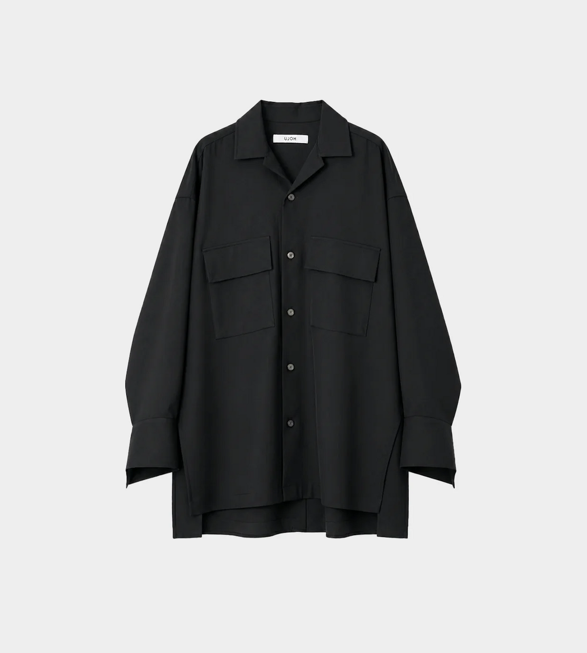UJOH - Open Collar Shirt Blk