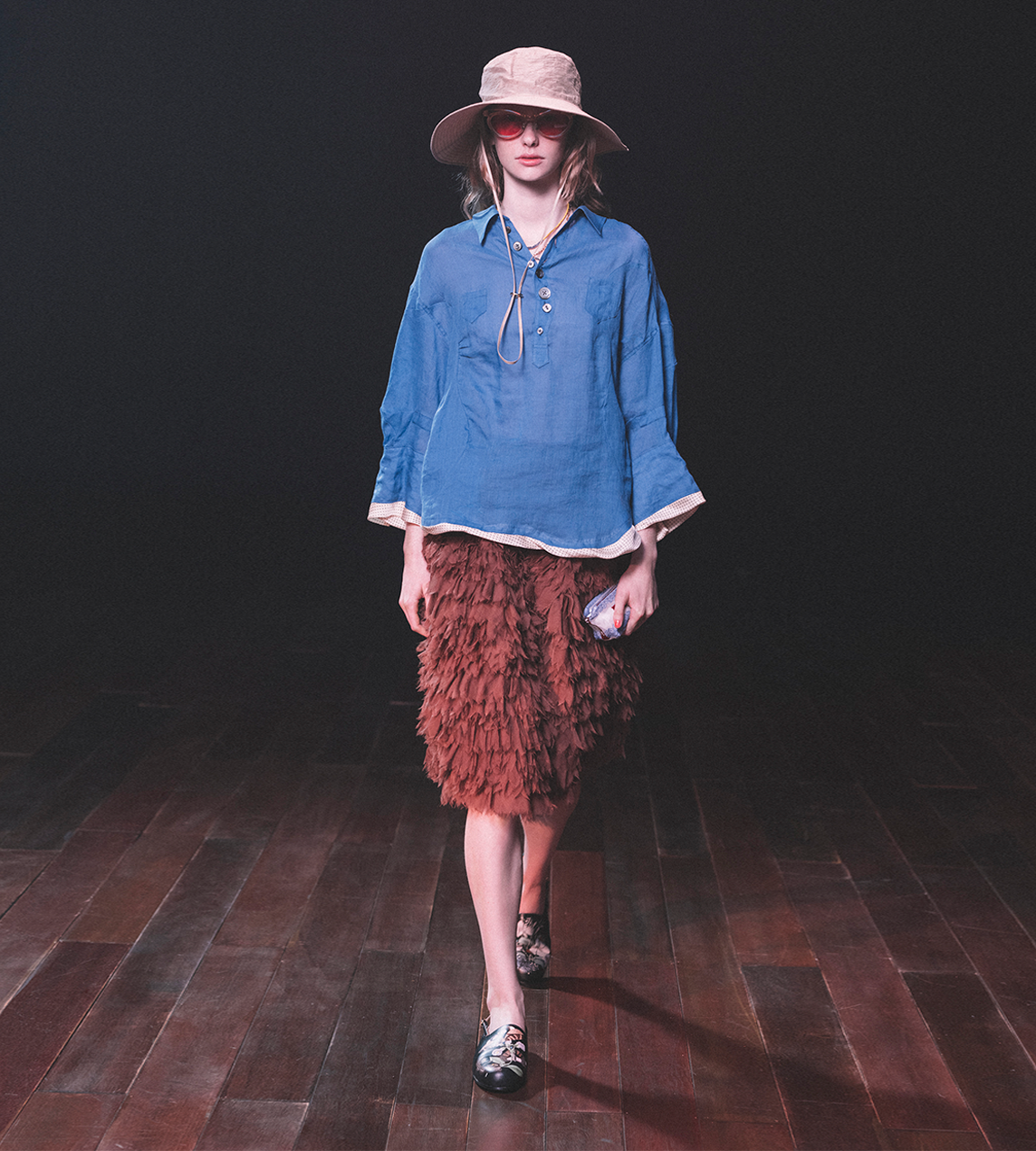 Kijima Takayuki x Undercover Wide-brim Hat Beige