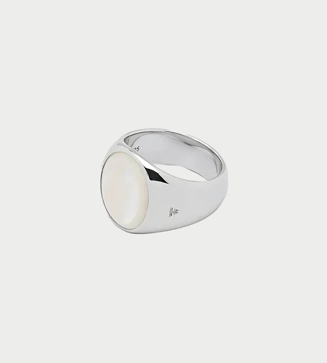 Tom Wood - Oval White Mother of Pearl Ring