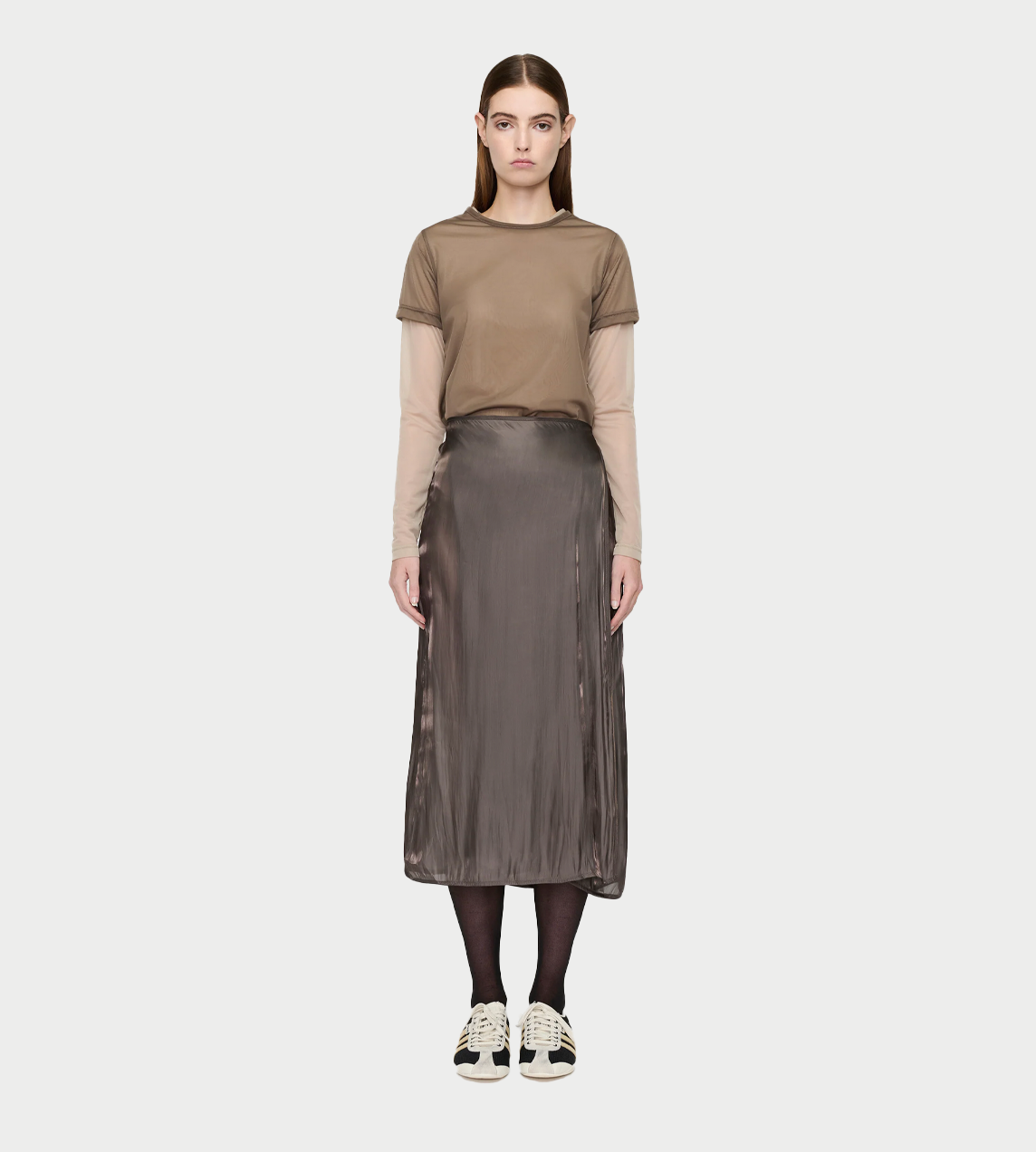 SONG FOR THE MUTE - Wrap Skirt Charcoal