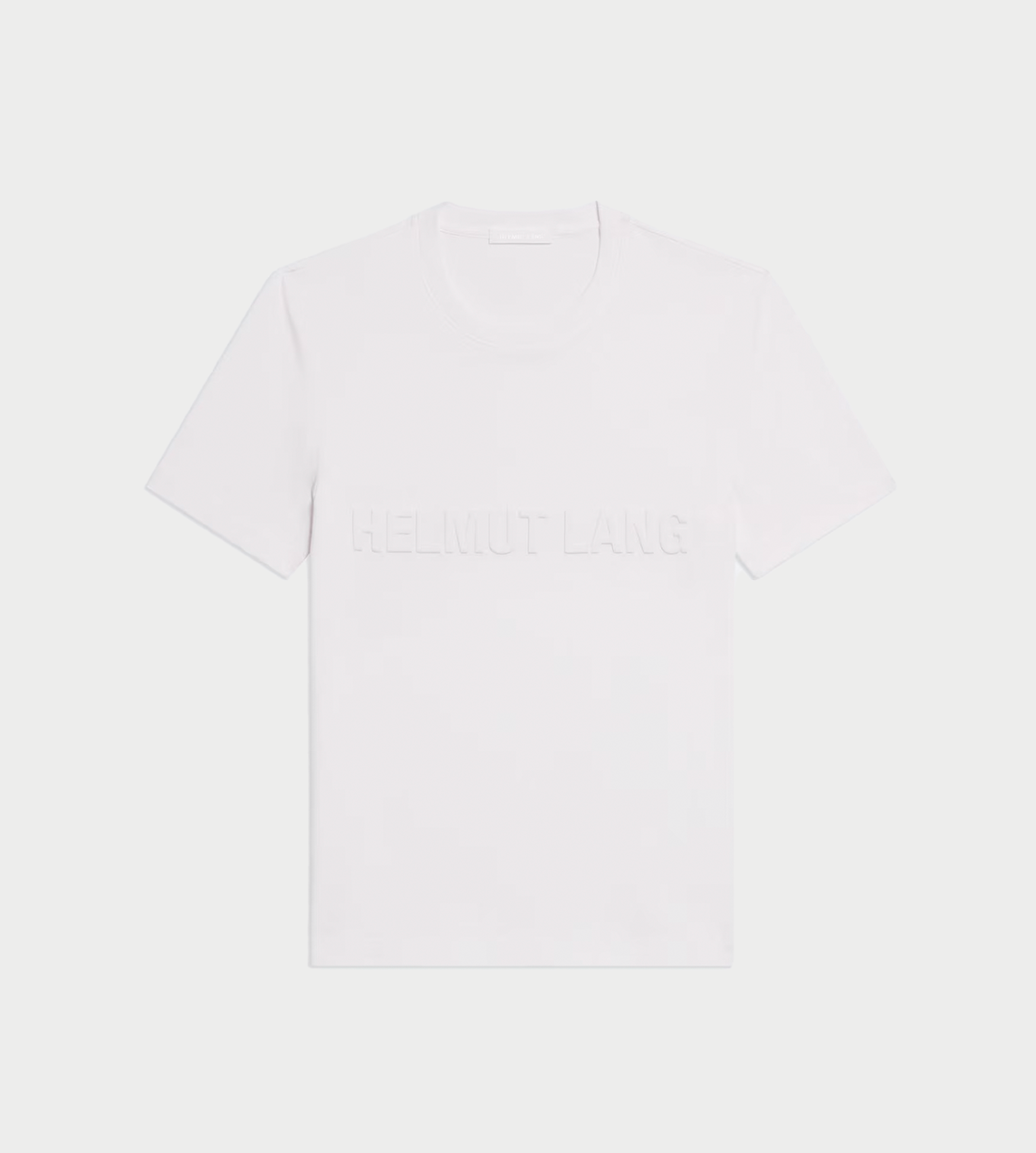 HELMUT LANG - Embossed Logo Tee White