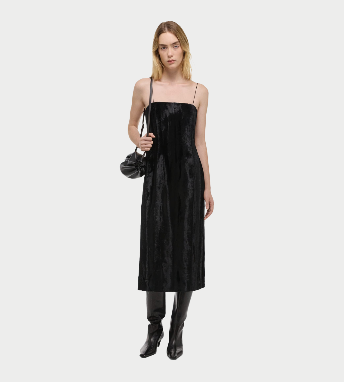 HELMUT LANG - Pony Midi Dress Blk