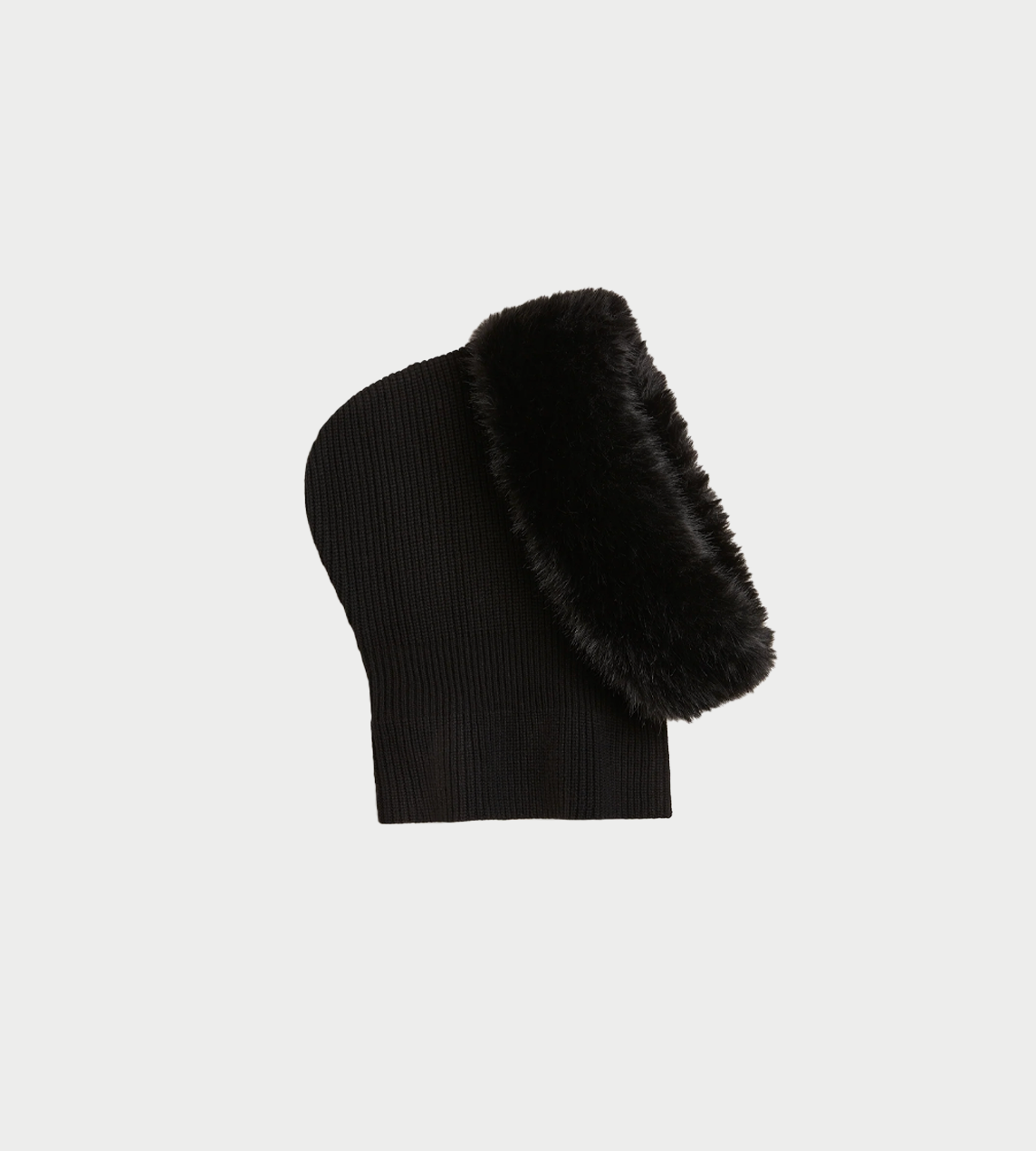 NINA RICCI - Faux Fur Hood Blk