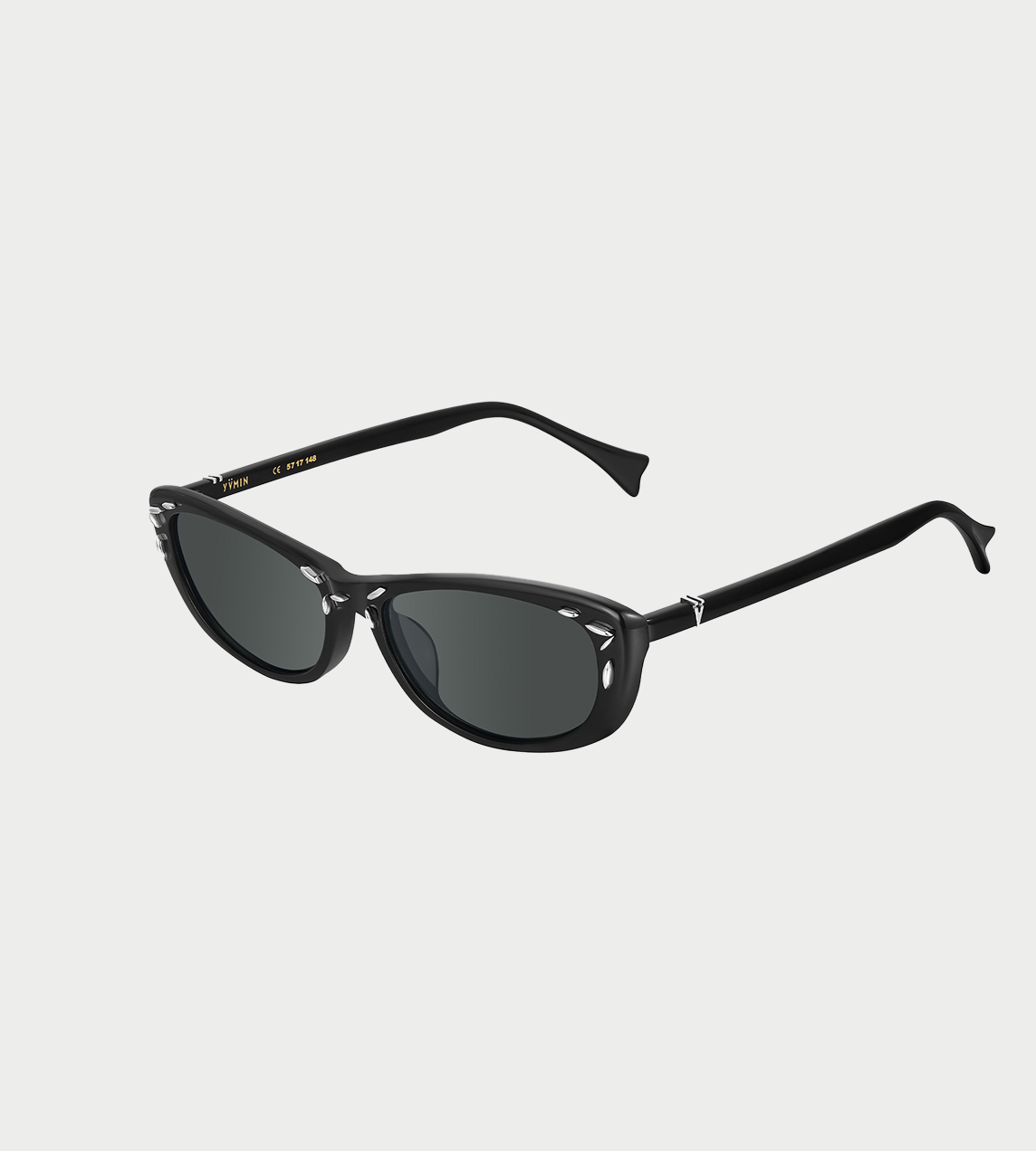 Metal Inlaid Sunglasses